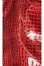 view 6 of 6 Tyler Faux Leather Jacket in Red Croc