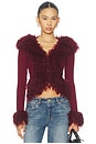 view 1 of 4 BLOUSON CRESSIDA FAUX FUR in Red