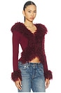view 2 of 4 BLOUSON CRESSIDA FAUX FUR in Red