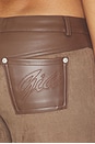 view 7 of 6 Viviane Suede Pant in Chocolate