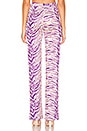 view 3 of 4 Kiki Pant in Purple Zebra