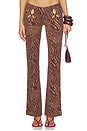 view 1 of 6 PANTALON AMINA in Brown