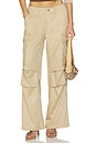 view 1 of 6 PANTALON EFFIE CARGO in Brown