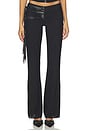 view 1 of 6 PANTALON ISELDA FRINGE in Black