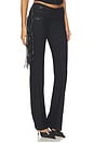 view 2 of 6 PANTALON ISELDA FRINGE in Black