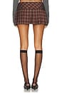 view 4 of 6 Roux Mini Skirt in Burgundy Plaid