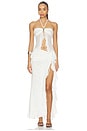 view 5 of 6 JUPE EMILIA MAXI in White