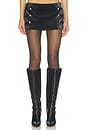 view 1 of 6 Idalia Mini Skirt in Black Croc