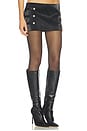 view 2 of 6 Idalia Mini Skirt in Black Croc