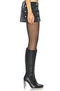 view 4 of 6 Idalia Mini Skirt in Black Croc