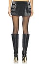 view 5 of 6 Idalia Mini Skirt in Black Croc