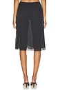 view 5 of 6 JUPE PORTIA MIDI  in Black