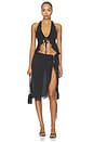 view 6 of 6 JUPE PORTIA MIDI  in Black