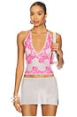 view 1 of 4 Gem Halter Top in Pink