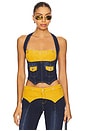 view 1 of 4 Tommie Corset in Blue
