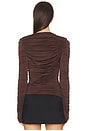 view 3 of 4 Cerise Top in Chocolate