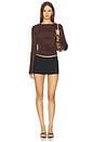 view 4 of 4 Cerise Top in Chocolate