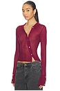 view 2 of 4 Davina Top in Burgundy