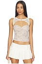 view 1 of 4 Kiana Bustier in White