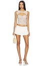 view 4 of 4 Kiana Bustier in White