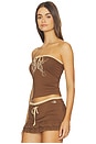 view 2 of 4 Michelle Boob Tube in Brown
