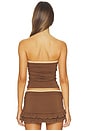view 3 of 4 Michelle Boob Tube in Brown