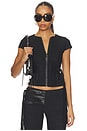 view 1 of 5 Iselda Fringe Top in Black