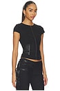 view 2 of 5 Iselda Fringe Top in Black