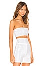 view 2 of 5 Aurora Bandeau Top in White Diamante