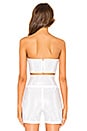 view 3 of 5 Aurora Bandeau Top in White Diamante