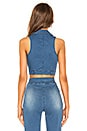 view 3 of 4 Brit Crop Top in Denim