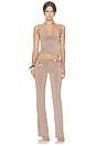 view 5 of 5 Rhea Halter Top in Taupe