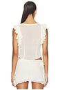 view 4 of 4 Sapphire Ruffle Top in Cream
