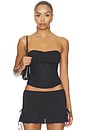 view 2 of 6 Aris Two-piece Top in Black