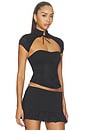 view 4 of 6 Aris Two-piece Top in Black