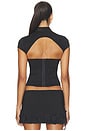 view 5 of 6 Aris Two-piece Top in Black
