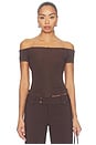 view 2 of 5 Lora Top in Chocolate Brown