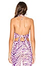 view 3 of 4 Kiki Crop Top in Purple Zebra