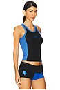 view 2 of 4 Alyse Tank in Black & Blue