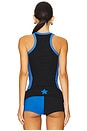 view 3 of 4 Alyse Tank in Black & Blue