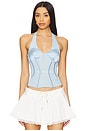 view 1 of 4 Lola Corset Top in Blue
