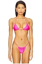 view 1 of 5 Bambi Diamante Bikini Top in Pink