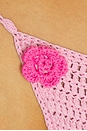 view 6 of 6 BAS DE MAILLOT DE BAIN CROCHET BIKINI in Baby Pink