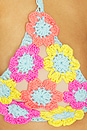view 5 of 5 Blossom Bikini Top in Orange Multi