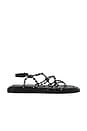 view 1 of 5 Lychee Sandal in Black & White