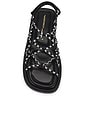view 4 of 5 Lychee Sandal in Black & White