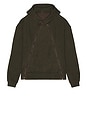 view 1 of 4 Triangle Zip Hoodie in Swamp