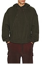 view 3 of 4 Triangle Zip Hoodie in Swamp