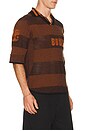 view 2 of 6 Boulder Line Polo Shirt in Rust Brown