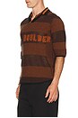view 3 of 6 Boulder Line Polo Shirt in Rust Brown